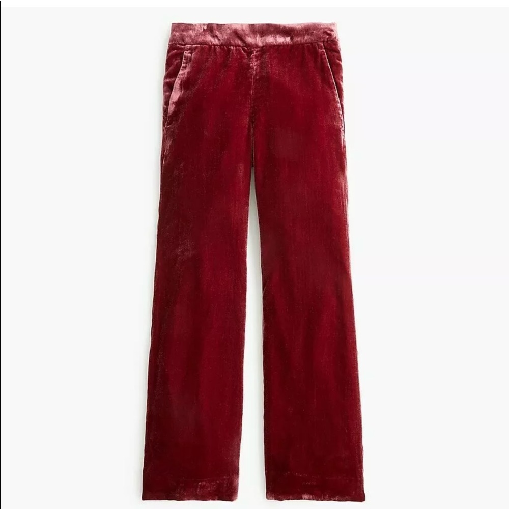 J Crew Woman's Burgundy Red Easy Pull-On Pants